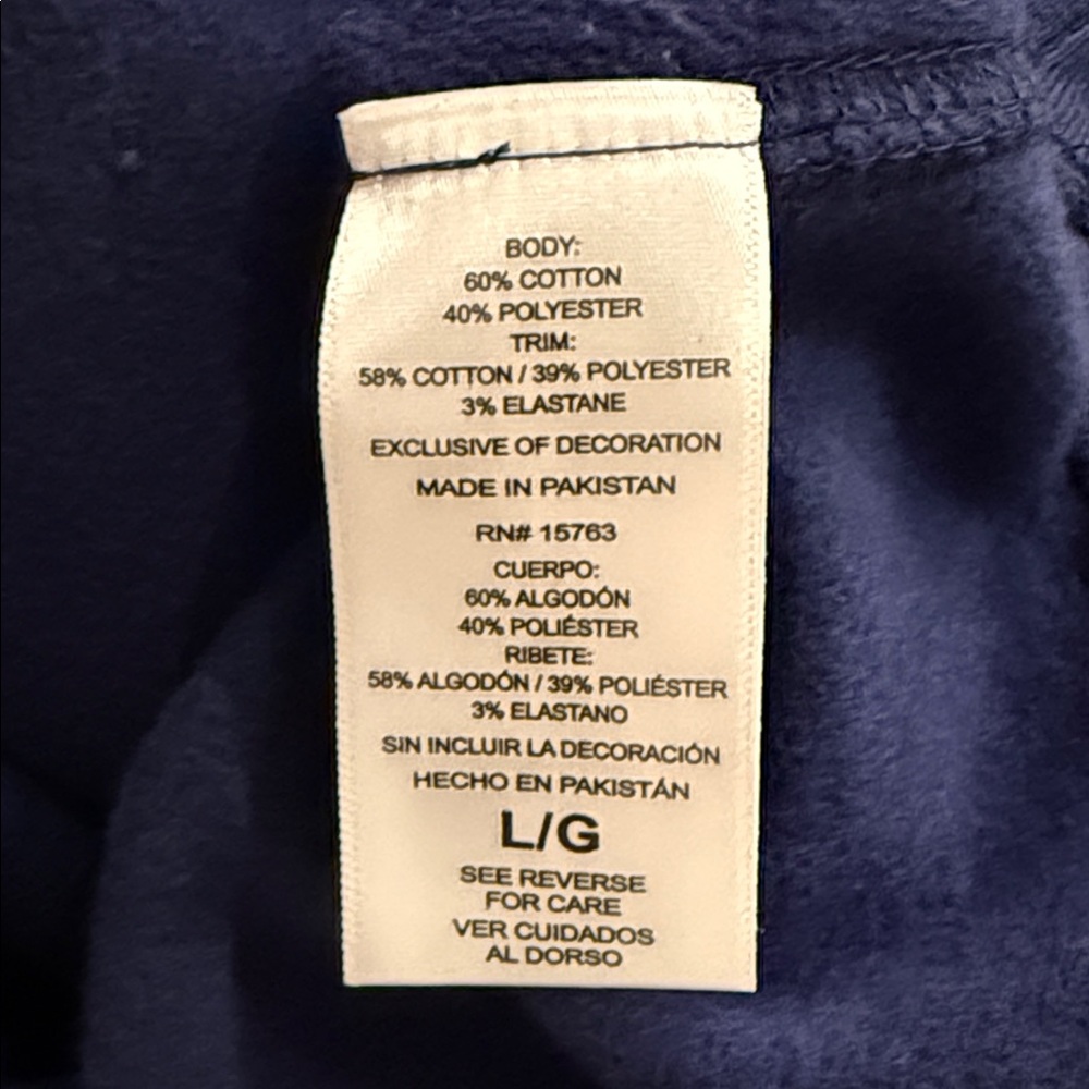 NWT Life Is Good Men's Blue Crewneck Sweatshirt This is how I roll golf Large - Picture 8 of 9